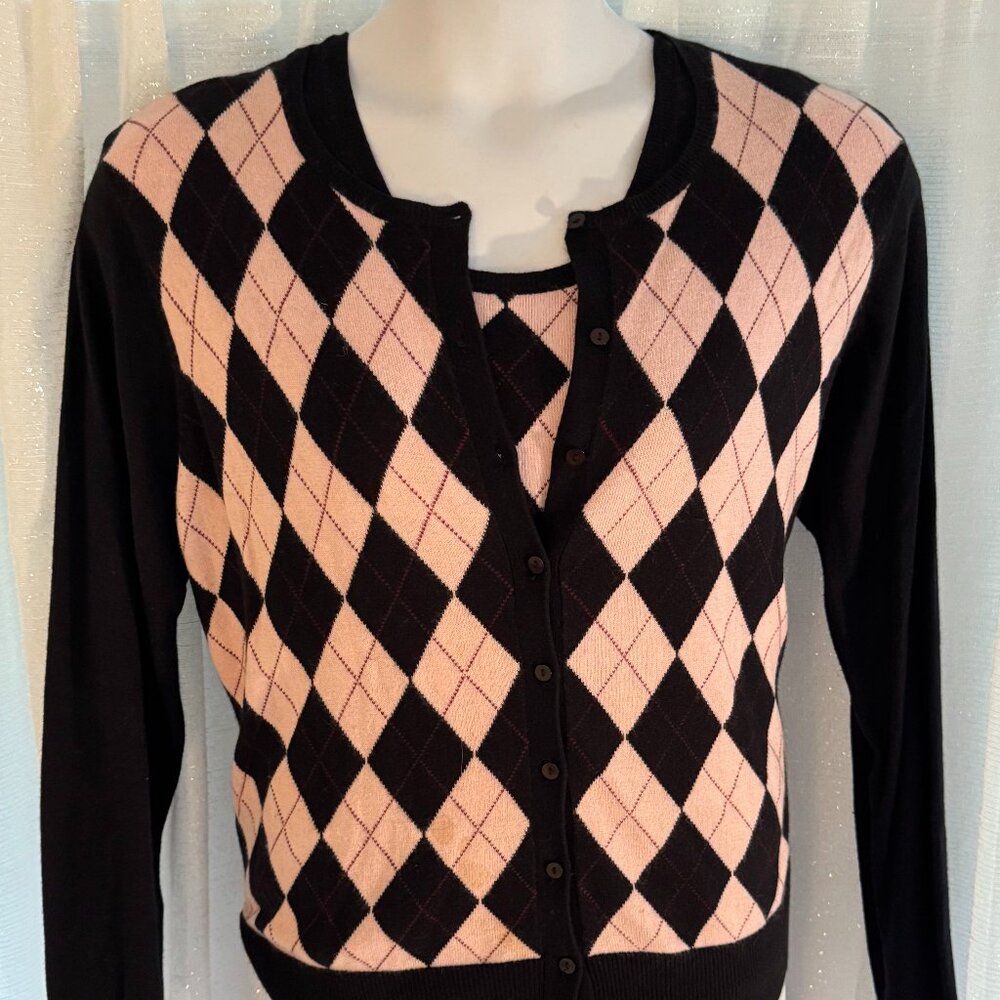 Argyle Twin Sweater set